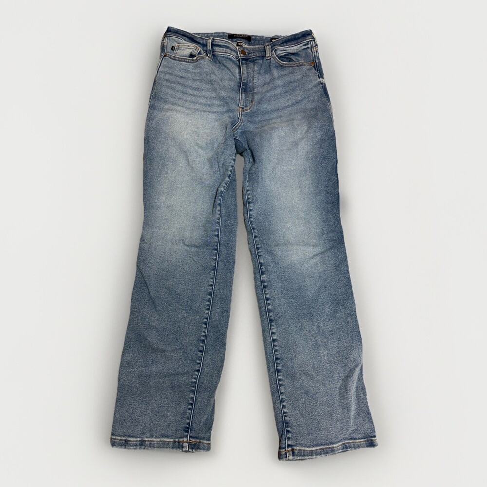 Judy Blue Womens Jeans Size 11/30 Medium Wash Vintage Straight Stretch Denim